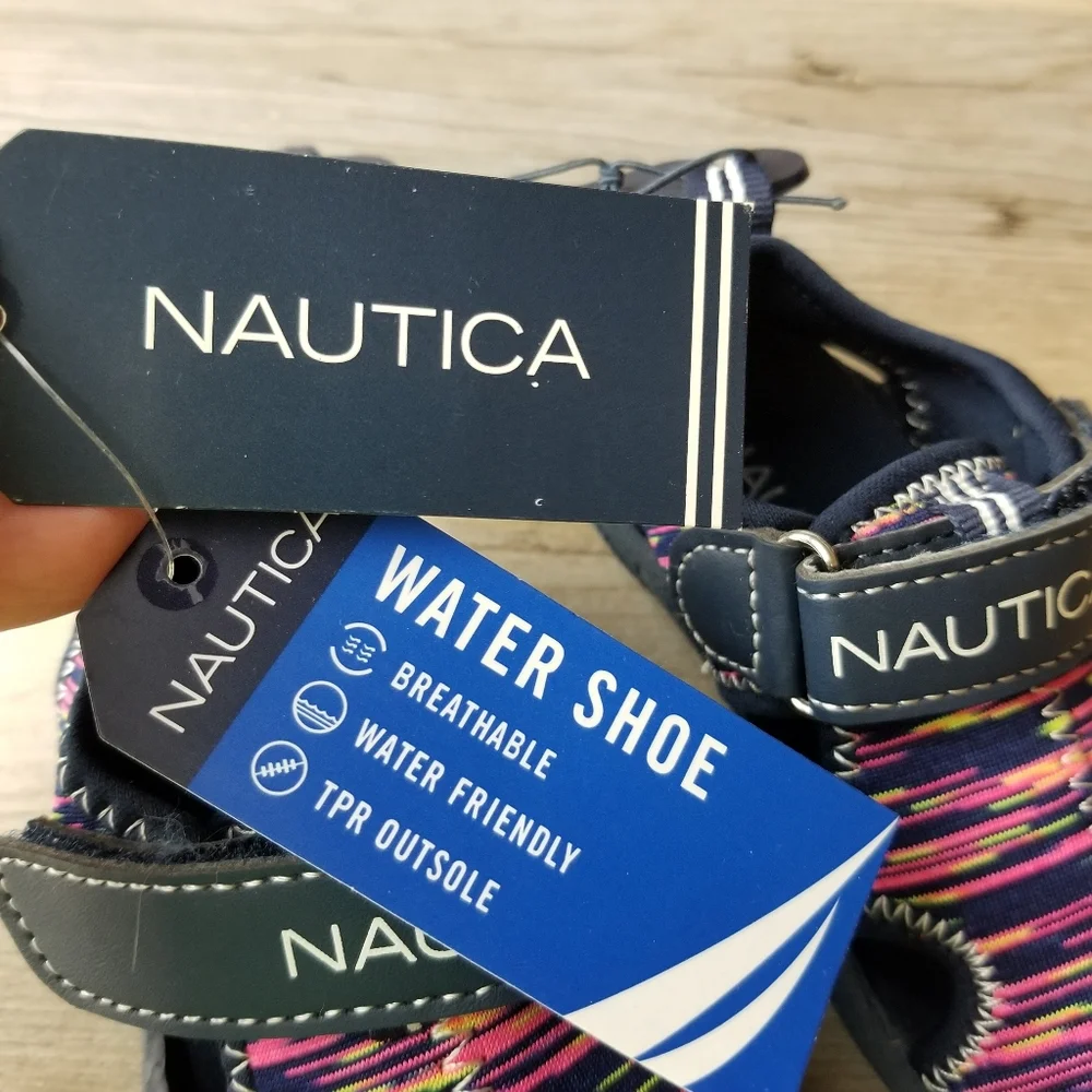 Nautica Kettle Gulf Multi-print Bump Toe Water Shoe NWT